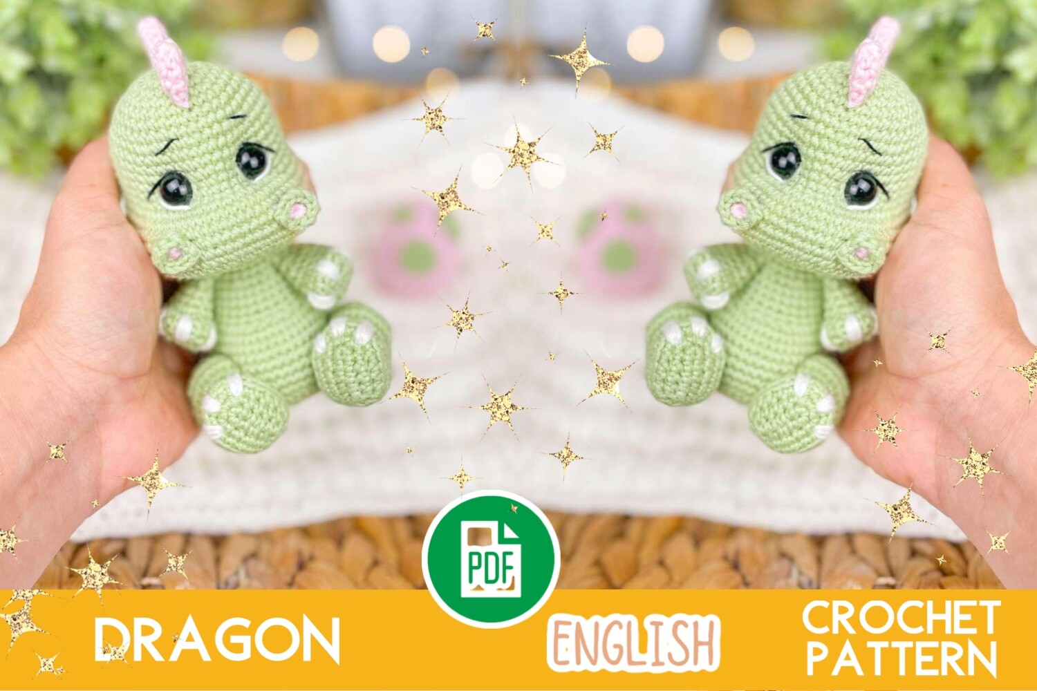 Crochet Dragon Toy Pattern PDF Amigurumi