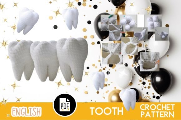 Crochet TOOTH / Tooth Fairy Day / Toy