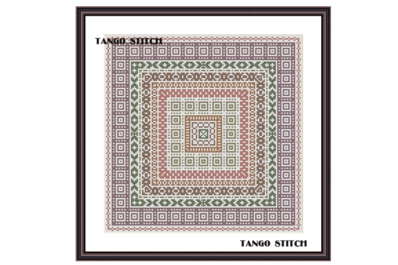 Cross Stitch Ornament Border Pattern