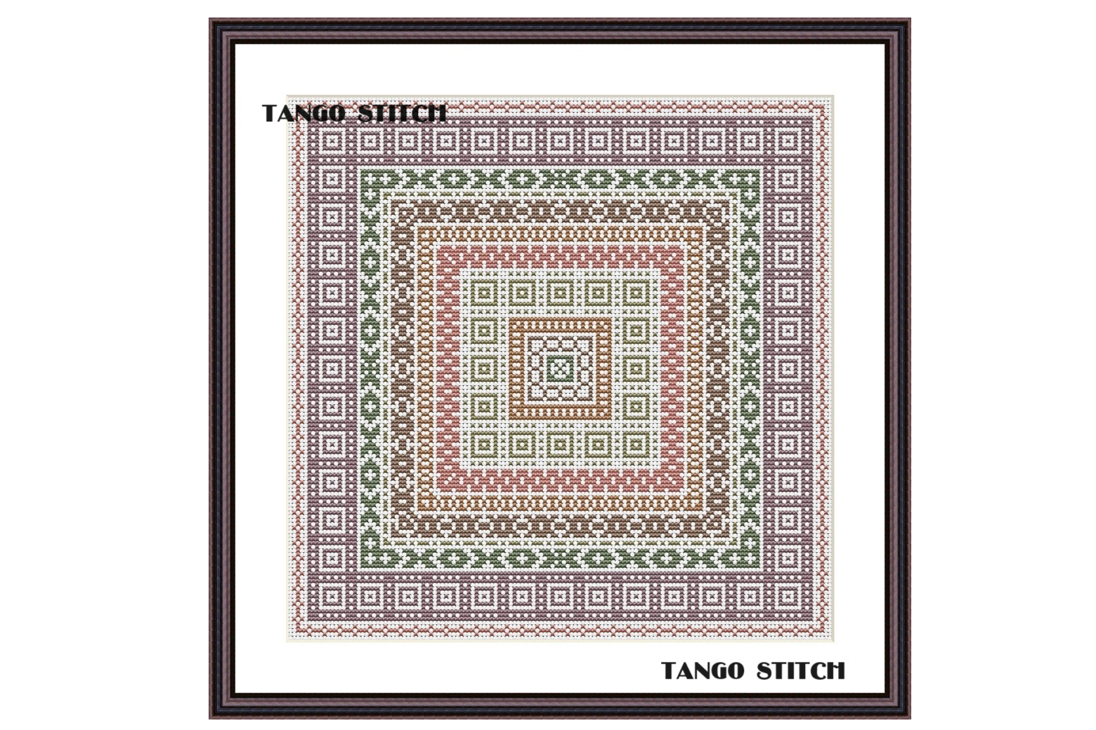 Cross Stitch Ornament Border Pattern