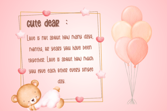 Cute Bear Font - Preview 2