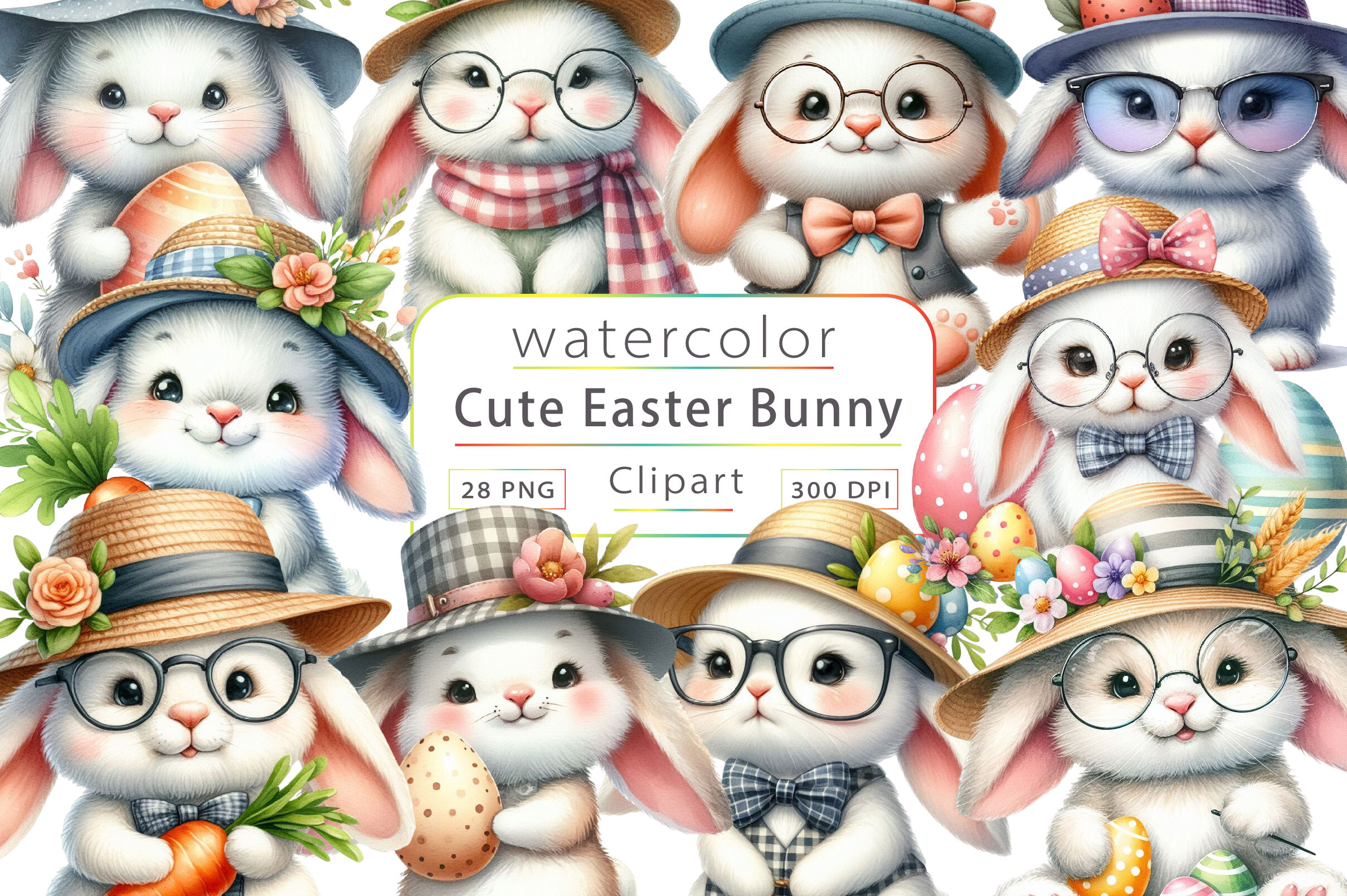 Cute Easter Bunny Sublimation Graphic by Dream Creation · Creative Fabrica
