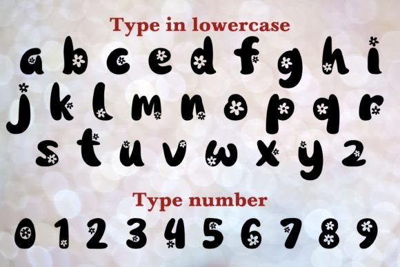 Flower Bloom Font - Preview 1