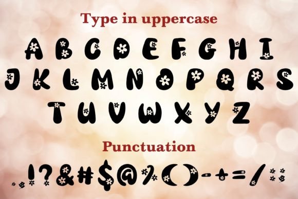 Flower Bloom Font - Preview 2