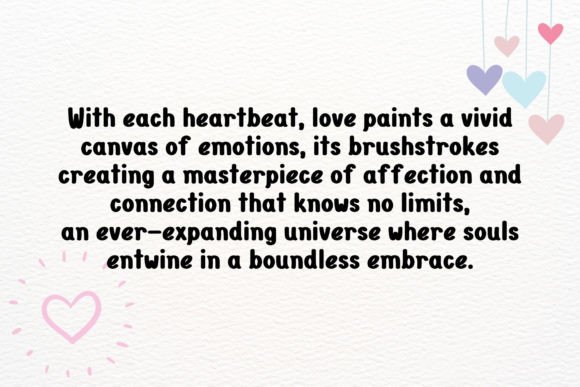 Heart Beats Font PNG with transparent background - Preview 2
