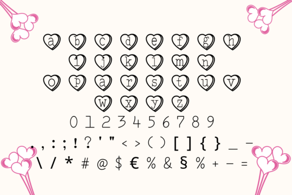 Heart Valentines Font - Preview 2