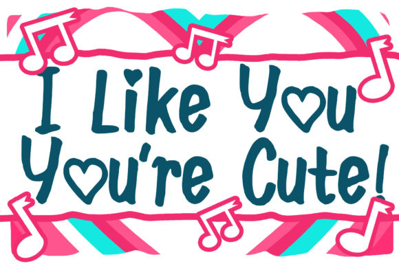 Love Jingle Font PNG with transparent background - Preview 1