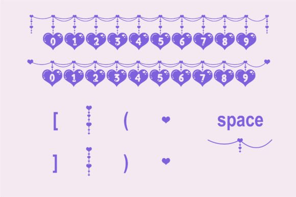 Love Link Extra Font PNG with transparent background - Preview 4