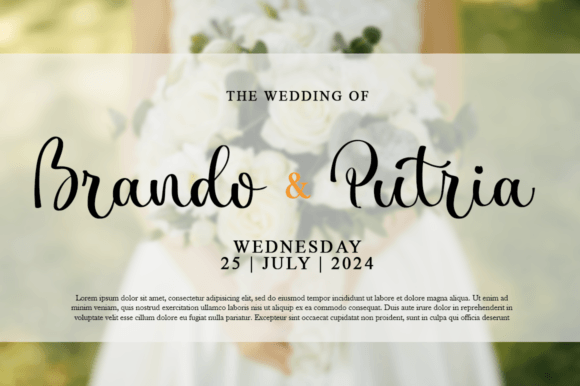 Paradisa Font PNG with transparent background - Preview 1