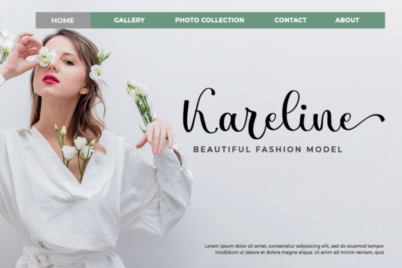 Paradisa Font PNG with transparent background - Preview 2