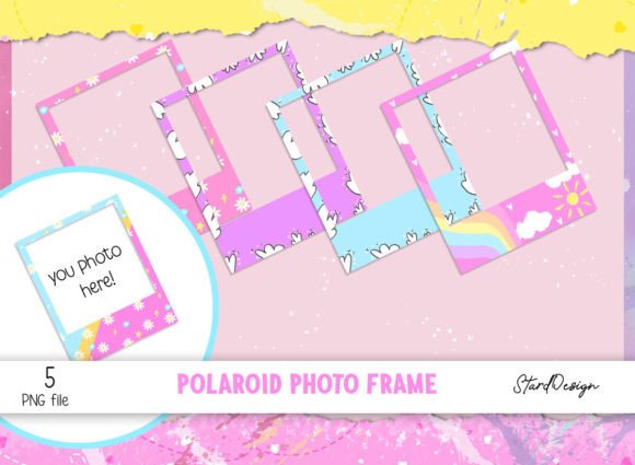 Polaroid Photo Frame Cute