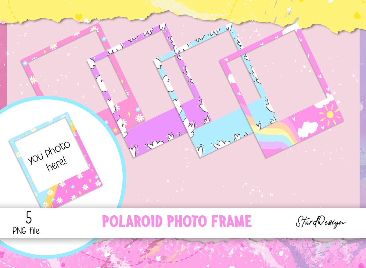 Polaroid Photo Frame Cute