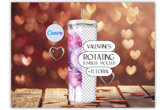 Rotating Tumbler Mockup Canva Template