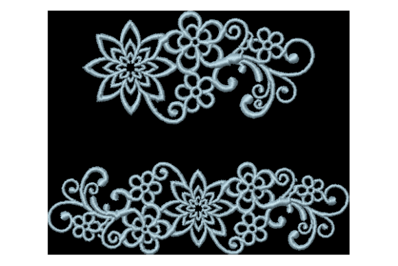 Satin Border Lace Border Set Little Flow