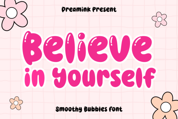 Smooty Bubbles Font PNG with transparent background - Preview 1