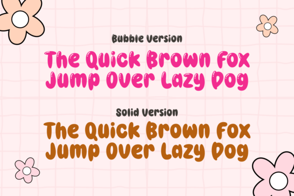 Smooty Bubbles Font PNG with transparent background - Preview 5