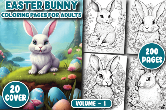 200 Easter Bunny Coloring Pages