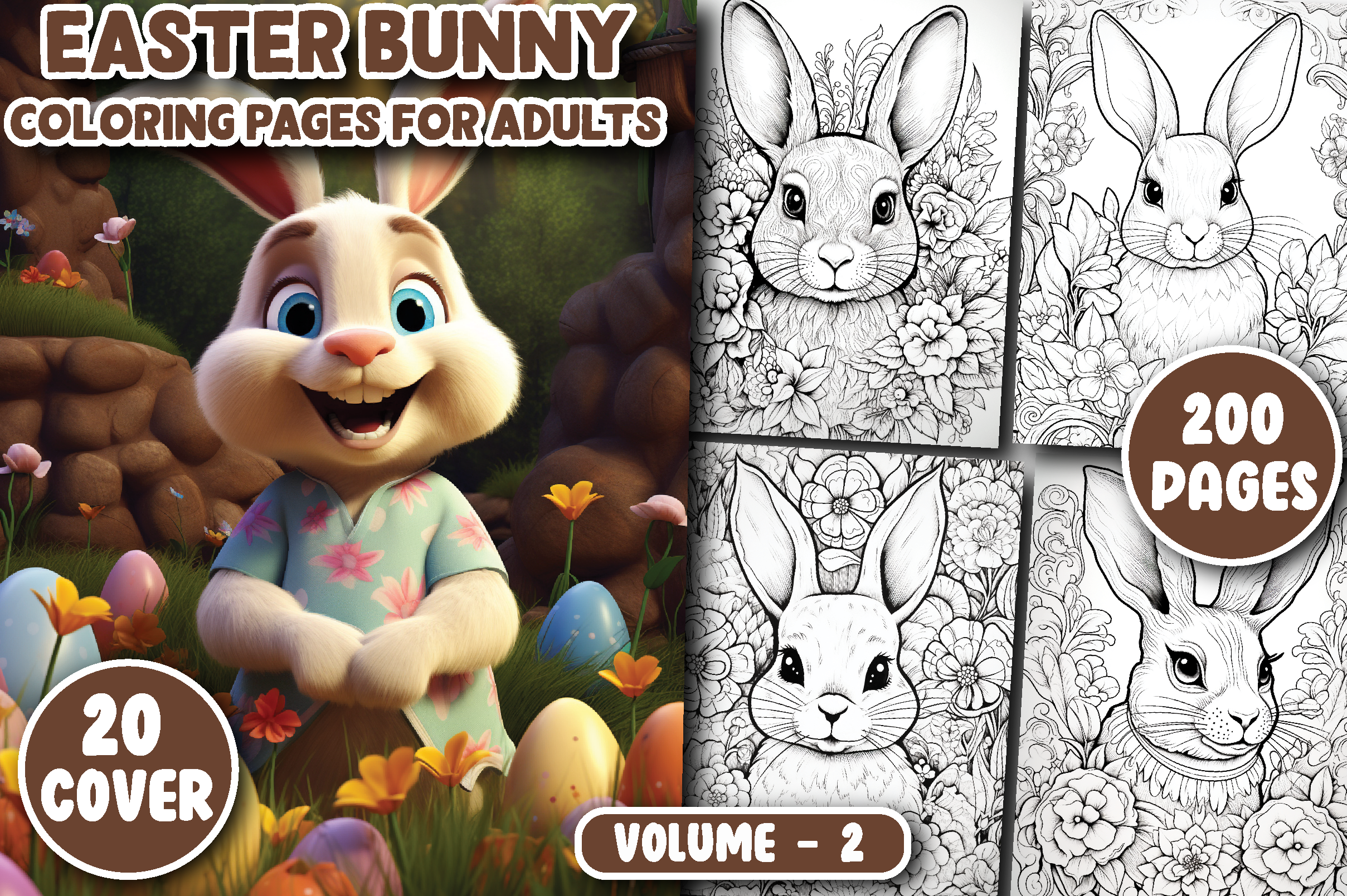 200 Easter Bunny Coloring Pages