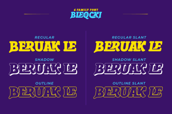 Bleqcki Font - Preview 1