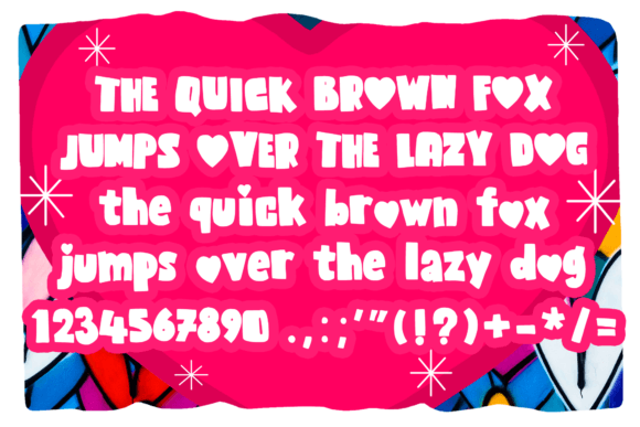 Bold Heart Font - Preview 3