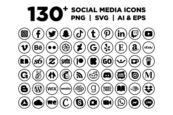 Circle Social Media Icons