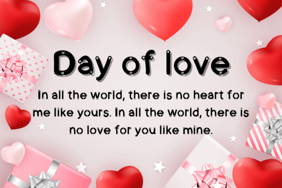 Day of Love Font PNG with transparent background - Preview 2