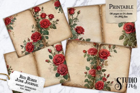 Sepia Diary Junk Journal Pages Graphic by Studio 7766 · Creative Fabrica