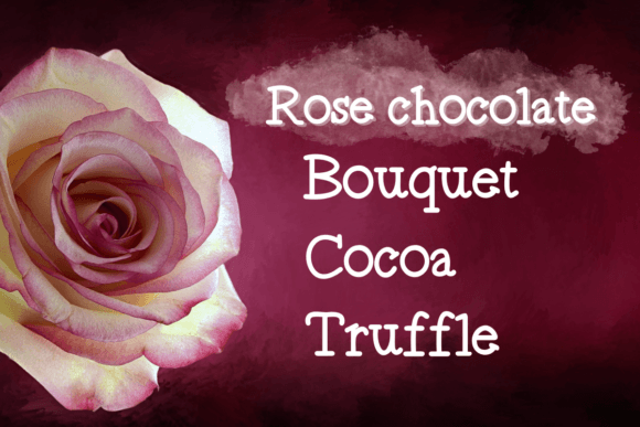 Rose Chocolate Font PNG with transparent background - Preview 3