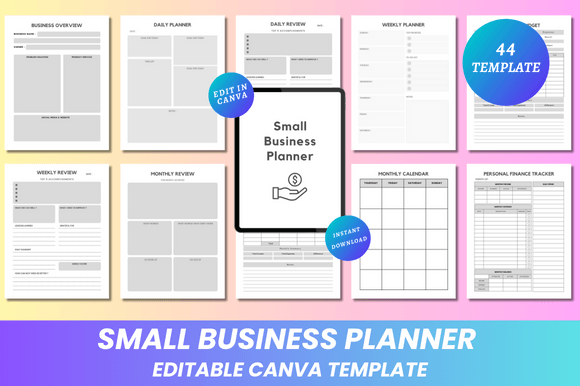 Small Business Planner Canva KDP