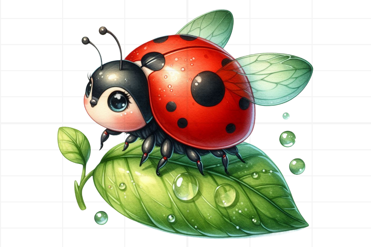 Watercolor Ladybug Clipart Graphic by Design Store · Creative Fabrica