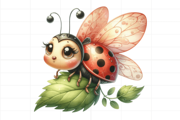Watercolor Ladybug Clipart