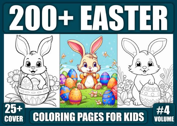 200+ Easter Coloring Pages for Kids Kdp