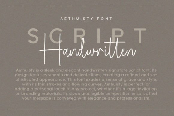 Aethuisty Font - Preview 1