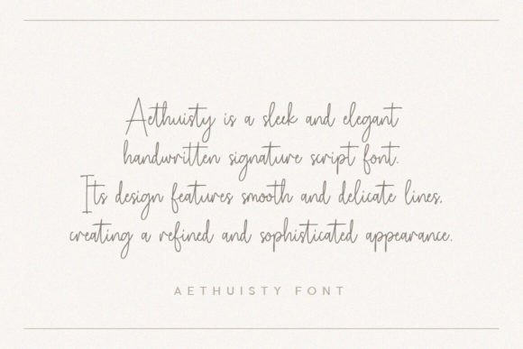 Aethuisty Font - Preview 4