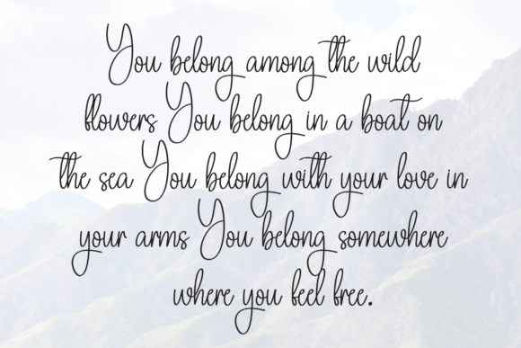 Amelya Calligraph Font - Preview 5