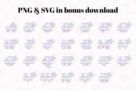 Blossom Monogram Blue Font - Preview 1