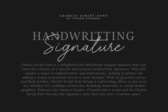 Charlie Script Font - Preview 1
