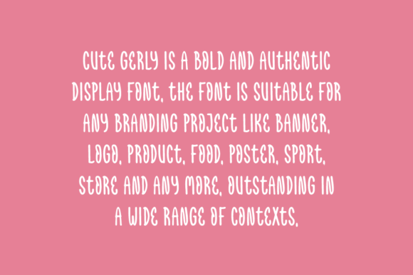 Cute Gerly Font - Preview 3