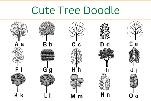 Cute Tree Font - Preview 1