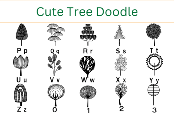 Cute Tree Font - Preview 2