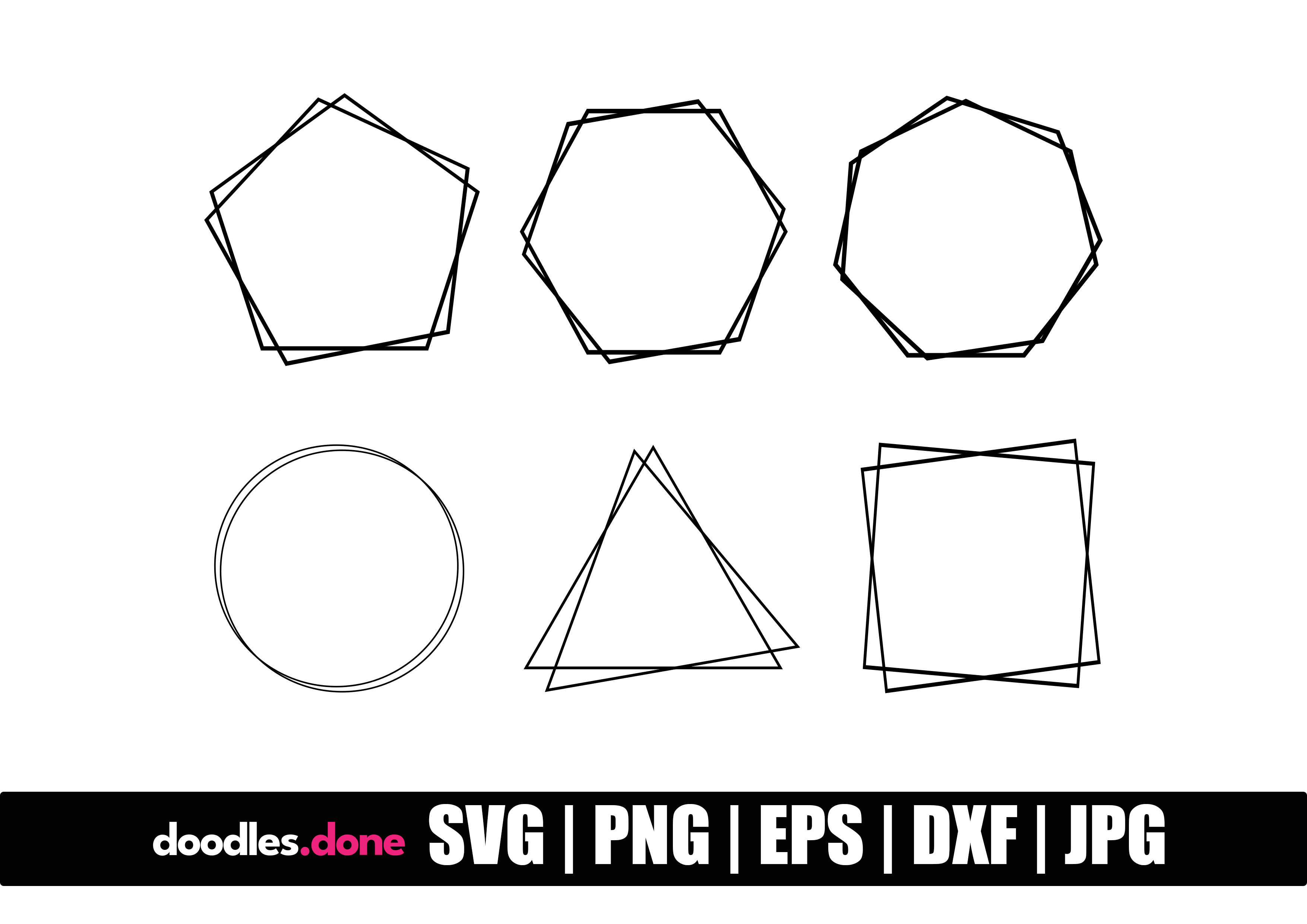 Double Frame Bundle SVG Files