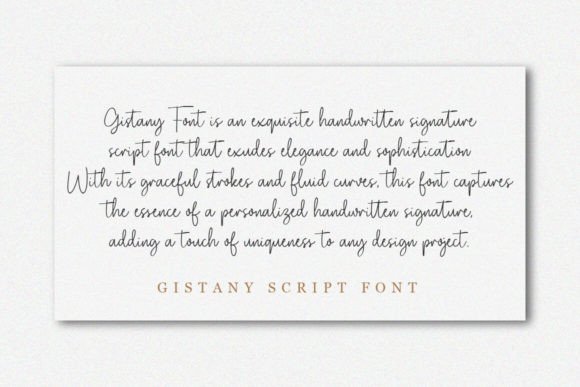 Gistany Font - Preview 5