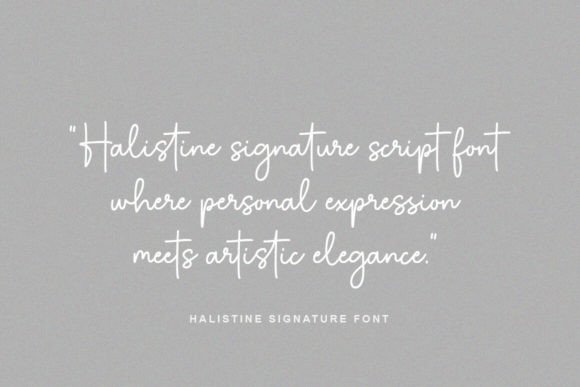 Halistine Signature Font - Preview 5