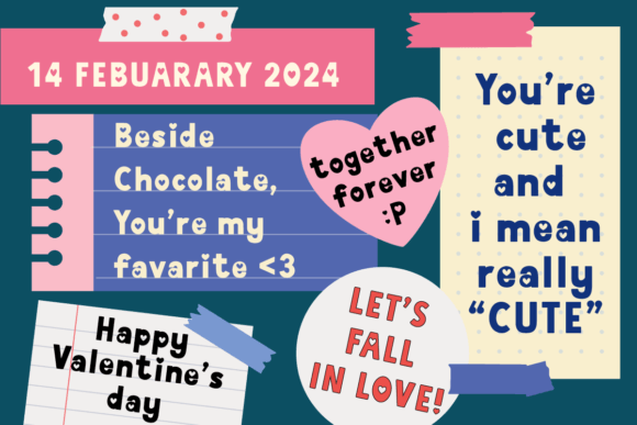 Hello Cupid Font PNG with transparent background - Preview 3