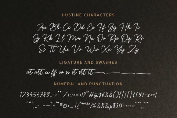 Hustine Font PNG with transparent background - Preview 6