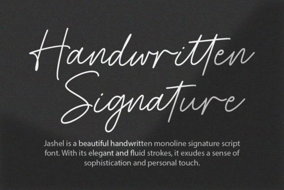 Jashel Font PNG with transparent background - Preview 1
