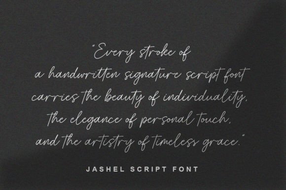 Jashel Font PNG with transparent background - Preview 3