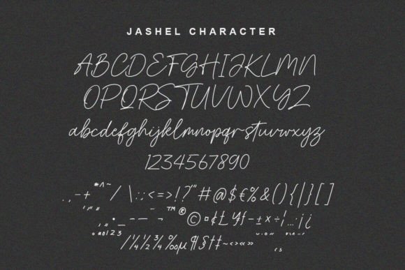 Jashel Font PNG with transparent background - Preview 6