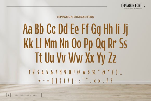 Lepraqun Font PNG with transparent background - Preview 3