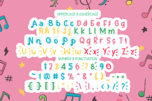 Music Note Font by putracetol · Creative Fabrica